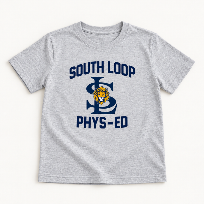 South Loop PE T-Shirt — Youth — front flat-lay view