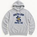 South Loop PE Hoodie — Adult — front flat-lay view