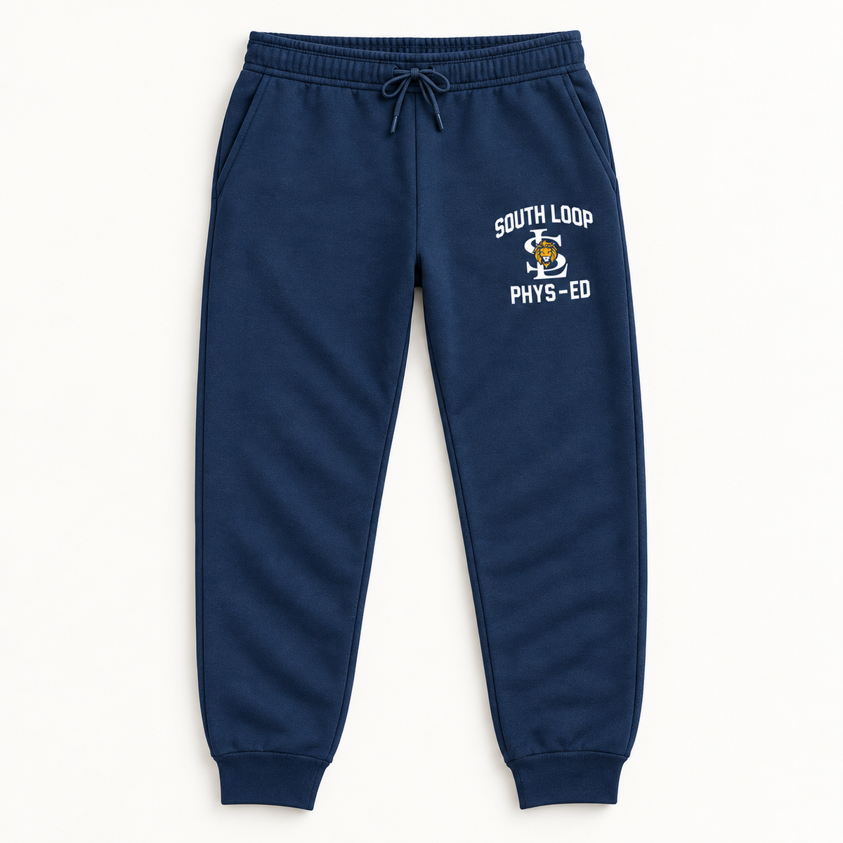 South Loop PE Joggers — Adult — front flat-lay view