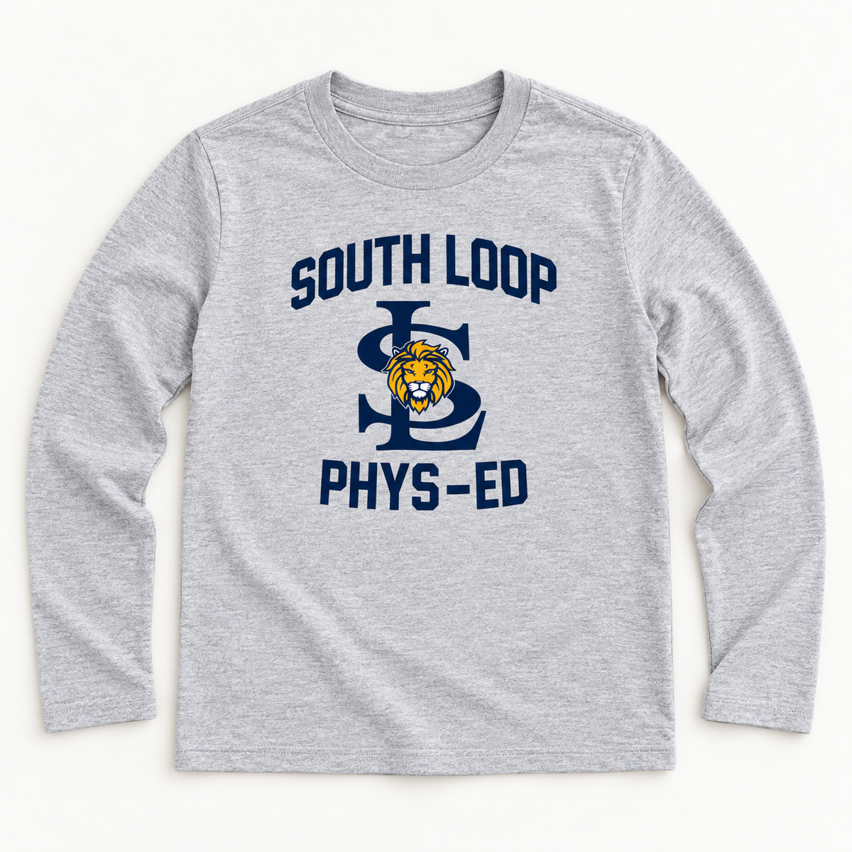 South Loop PE Long-Sleeve T-Shirt — Youth — front flat-lay view