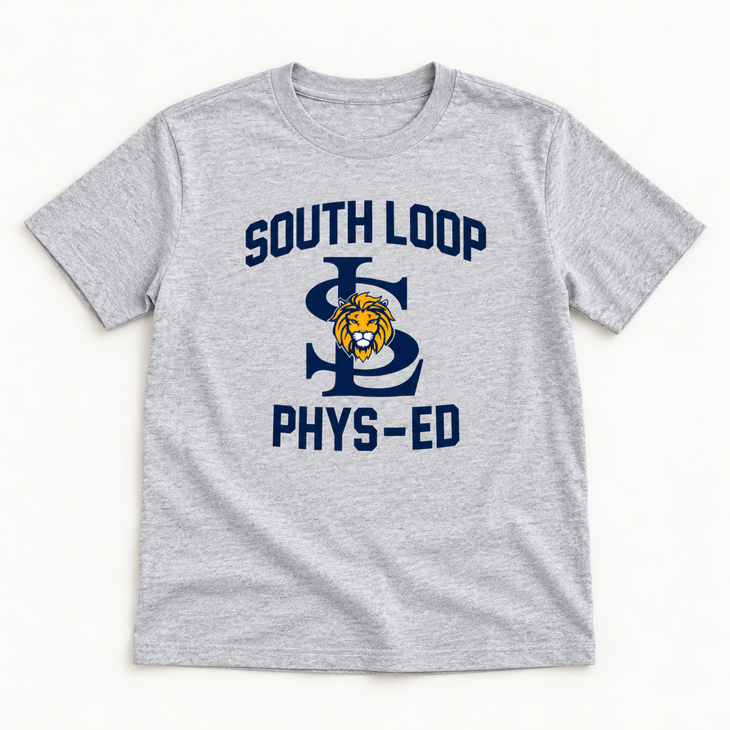 South Loop PE T-Shirt — Adult — front flat-lay view