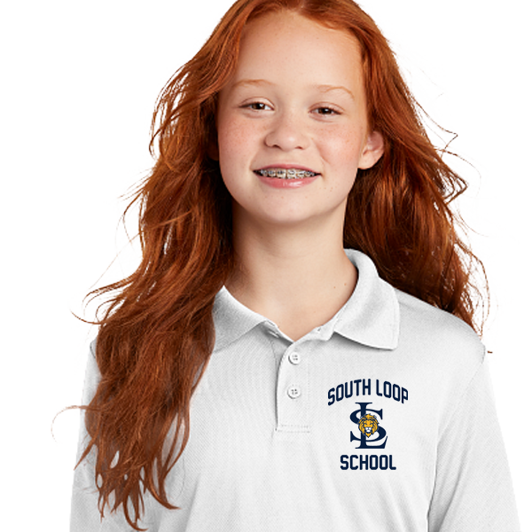 South Loop School uniform polo, youth sizes